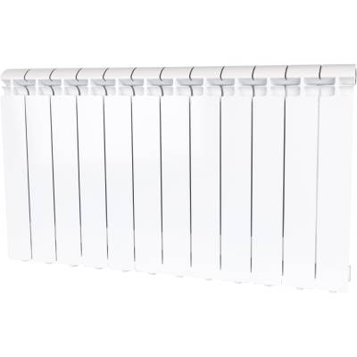 Радиатор алюминиевый Alpha 500 12 секций Qну=2220 Вт RAL 9016 (белый) Ogint, Количество секций: 12, изображение 2