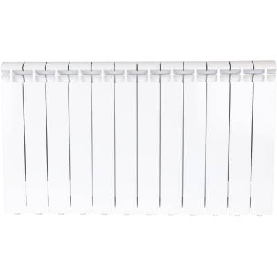 Радиатор алюминиевый Alpha 500 12 секций Qну=2220 Вт RAL 9016 (белый) Ogint, Количество секций: 12, изображение 3