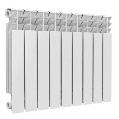Радиатор алюминиевый Alpha 500 9 секций Qну=1665 Вт RAL 9016 (белый) Ogint, Количество секций: 9, изображение 2