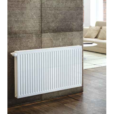Радиатор стальной панельный Compact C тип 21 300х600 Qну=680 Вт боковое подключение RAL 9016 (белый) Heaton Plus, Варианты: Радиатор 300х600, изображение 4