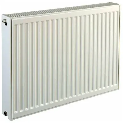 Радиатор стальной панельный Compact C тип 21 300х600 Qну=680 Вт боковое подключение RAL 9016 (белый) Heaton Plus, Варианты: Радиатор 300х600, изображение 2