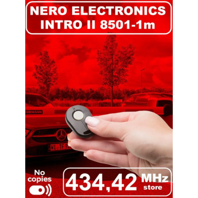 Мини-пульт одноканальный NERO система Intro ll 8501-1M для роллет, ворот и шлагбаумов, изображение 6