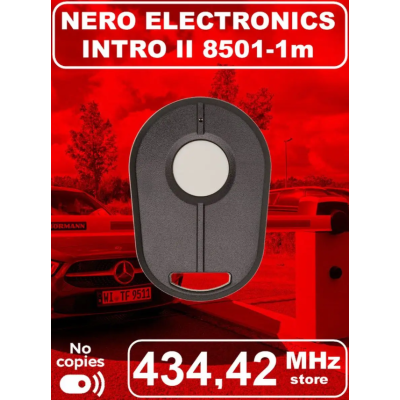 Мини-пульт одноканальный NERO система Intro ll 8501-1M для роллет, ворот и шлагбаумов, изображение 5