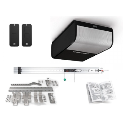 Потолочный привод для гаражных секционных ворот Comunello Rampart RT600KIT, Варианты: Электропривод RT1000KIT, Цвет: черный, изображение 4