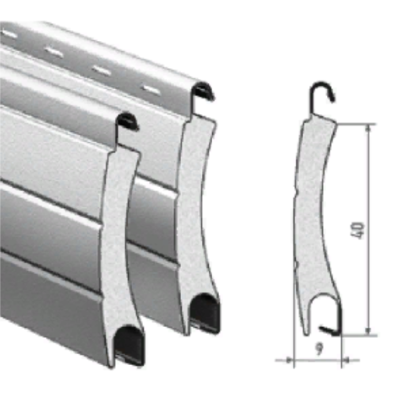Профиль роллетный роликовой прокатки перфорированный ALUTECH AR/40, белый, Цвет: белый, изображение 2