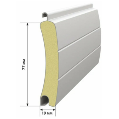 Профиль роллетный роликовой прокатки ALUTECH PD/77, коричневый, Цвет: коричневый, изображение 2