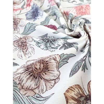 Скатерть из рогожки Wenge 60050-1 The Garden of words 145х180