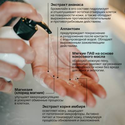 Жидкое мыло для рук "Имбирь и Ананас" Brand For My Son, 500 мл, изображение 4