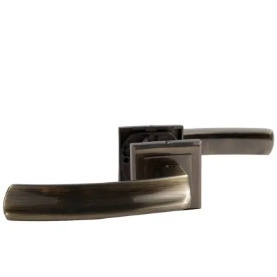 Дверная ручка на розетке RUCETTI RAP 11-S AB, цвет античная бронза, изображение 4