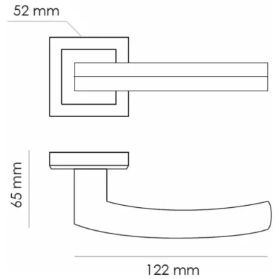 Дверная ручка на розетке RUCETTI RAP 11-S AB, цвет античная бронза, изображение 6