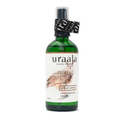Гидрофильное масло для демакияжа и глубокого очищения сухой и чувствительной кожи URAALA, 100 мл, Варианты: Гидрофильное масло для сухой кожи, Объем: 100
