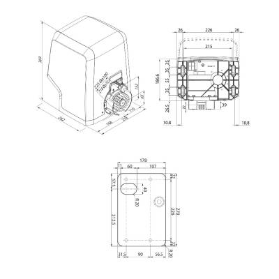 Привод с блоком управления BFT ICARO SMART* для откатных ворот, изображение 4
