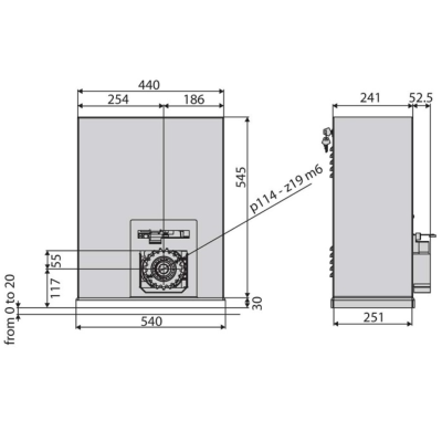 Привод с блоком управления BFT SP 3500 TRI* для откатных ворот, изображение 6