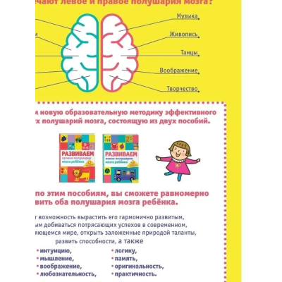 Развиваем правое полушарие мозга ребенка за 12 недельРазвиваем правое полушарие мозга ребенка за 12 недель