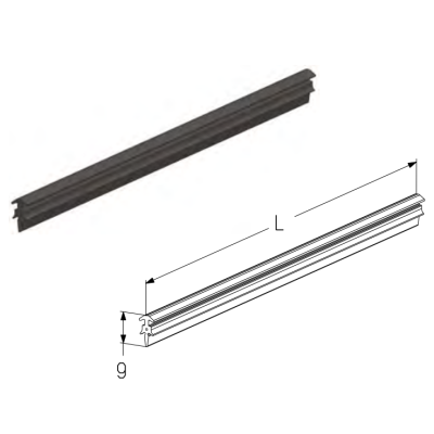 Вставка уплотнительная ALUTECH RSP16 для подъёмных секционных ворот, изображение 2