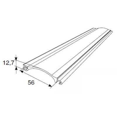 Взломостойкий экструдированный роллетный профиль DOORHAN RHE56M02 коричневый, Цвет: коричневый, изображение 2