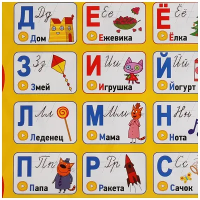 Интерактивный плакат. Три кота. Ростомер 150 песен,стихов,звуковИнтерактивный плакат. Три кота. Ростомер 150 песен,стихов,звуков