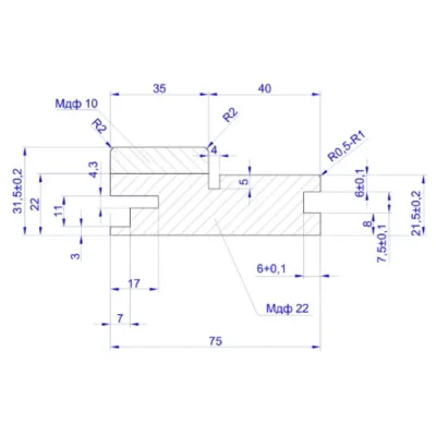Комплект коробки компланарной COTTON Polar 2,5 шт. 75x32x2100 мм., Цвет: белый, изображение 3
