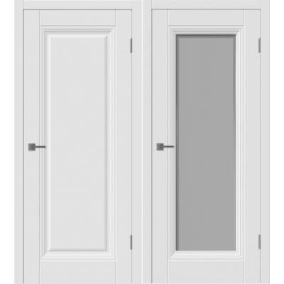 Эмалированная межкомнатная дверь ВФД Winter BARCELONA 1 POLAR белого цвета, Вид остекления: без стекла, Размер полотна: 600х2000, изображение 2