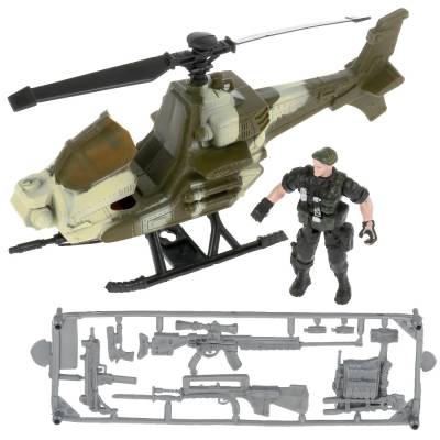 Набор солдатиков "Вертолёт". (Играем вместе)