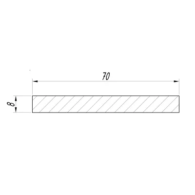 Наличник простой Эмаль 2100х70х8 | POLAR | ВФД, Цвет: белый, изображение 4