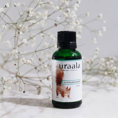 Успокаивающий тоник для жирной, нормальной кожи лица и после бритья URAALA, 30 мл, Варианты: Успокаивающий тоник для лица, Объем: 30, изображение 2