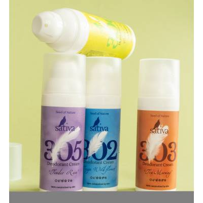 Биомный крем-дезодорант "Цитрусовые стихи" №306 Sativa, 50мл, Варианты: Крем-дезодорант Цитрусовые стихи №306, изображение 2