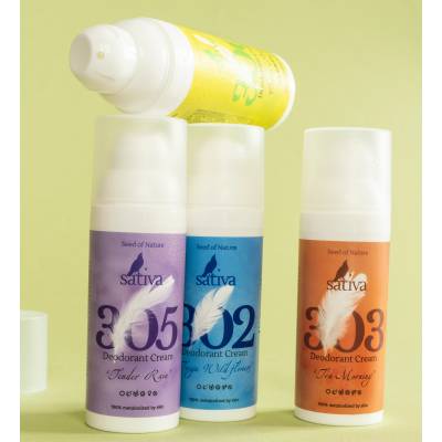 Биомный крем-дезодорант "Таёжные цветы" №302 Sativa, 50мл, Варианты: Крем-дезодорант Таёжные цветы №302, изображение 2