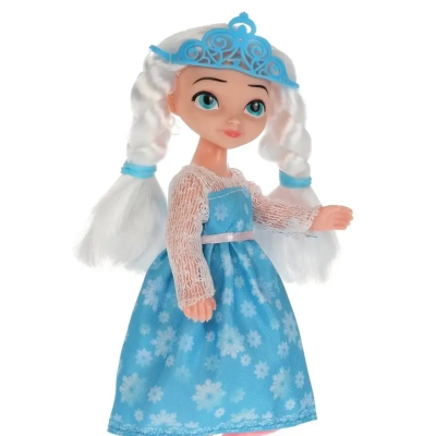 Кукла Алёнка 15см. (Царевны) бальное платье. (Карапуз)