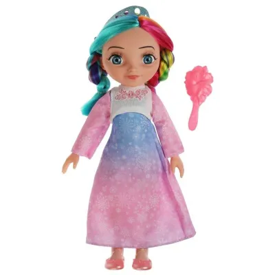 Кукла Алёнка 32см. (Царевны) радужные волосы (Карапуз)