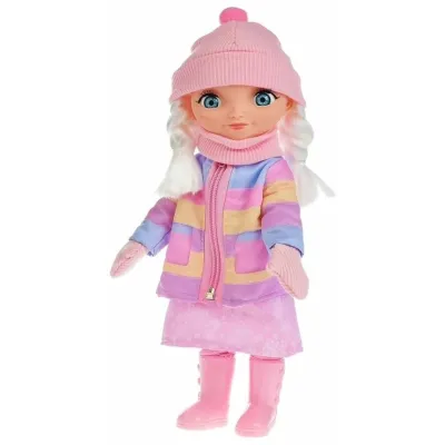 Кукла Алёнка 32см. (Царевны) Зимняя коллекция. 20 песен и фраз. (Карапуз)