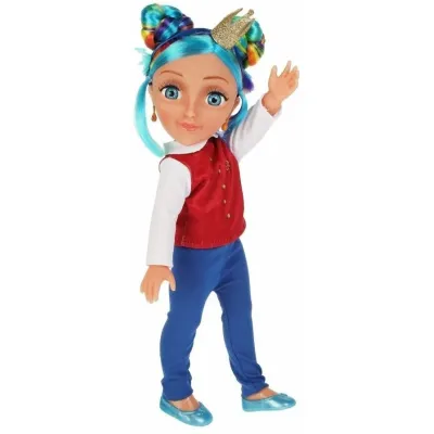 Кукла Дарья 32 см. (Царевны) радужные волосы. (Карапуз)