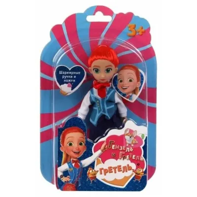 Кукла Гретель 15см. (Гензель и Гретель) шарнирные ноги и руки. (Карапуз)