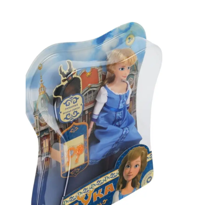 Кукла Варвара 29 см. Синий сарафан. (Карапуз)