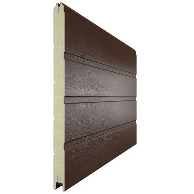 Панель DAMAST 10201-475 с полосой. Структура панели стукко цвет коричневый (RAL8014)/белый (RAL9003) и высотой 475 мм., Цвет: коричневый