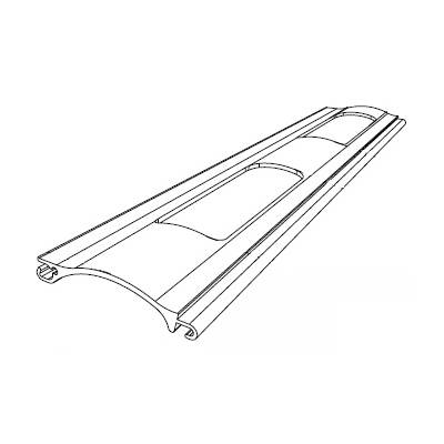 Решетчатый экструдированный роллетный профиль DOORHAN RHE56GM01 белый, Цвет: белый