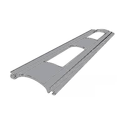 Решетчатый экструдированный роллетный профиль DOORHAN RHE56GM03 серый, Цвет: серый