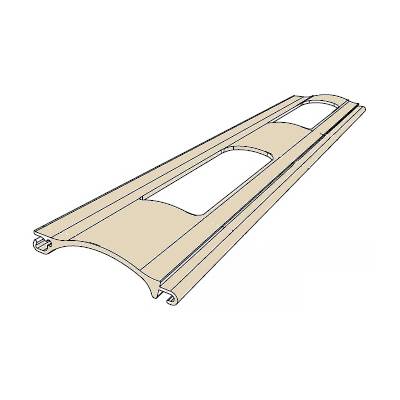 Решетчатый экструдированный роллетный профиль DOORHAN RHE56GM04 бежевый, Цвет: бежевый