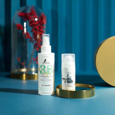 Тоник укрепляющий №38 для чувствительной кожи, с гидролатом бессмертника и экстрактом белой лилии Sativa, 150мл, Варианты: Тоник укрепляющий №38, изображение 3