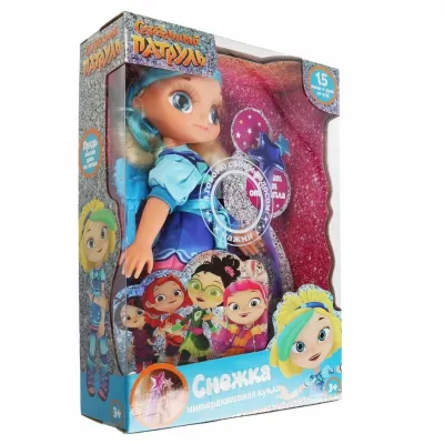 Кукла Снежка 32 см. (Сказочный патруль) Звезда бала.15 песен и фраз. (Карапуз)