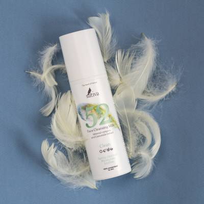 Молочко очищающее №52 для всех типов кожи, с минеральным комплексом и экстрактом ромашки Sativa, 150 мл, Варианты: Молочко для лица очищающее №52, изображение 2 от магазина Брами Маркет Молочко очищающее №52 для всех типов кожи, с минеральным комплексом и экстрактом ромашки Sativa, 150 мл, Варианты: Молочко для лица очищающее №52, изображение 2