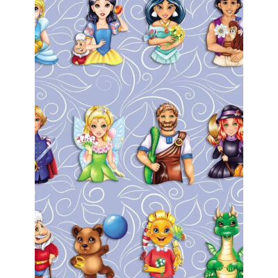 Английский в наклейках и раскрасках. Герои сказок (Учитель)