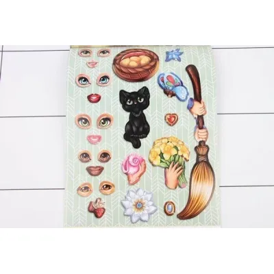 Английский в наклейках и раскрасках. Сказочные герои (Учитель)