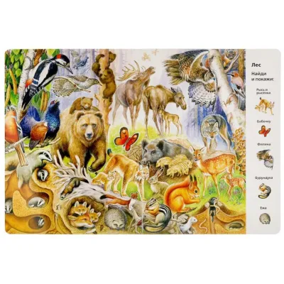 Виммельбух. Найди и покажи. Животные. Умка