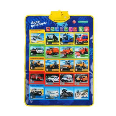 Двухсторонний плакат. Азбука машинок. Виды транспортаДвухсторонний плакат. Азбука машинок. Виды транспорта