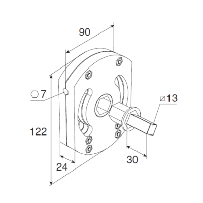 Редуктор DOORHAN RW35 в сборе - для роллет (рольставен), изображение 3