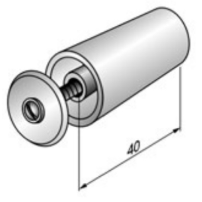 Стопор 1112701 ALUTECH ST40, белый, Цвет: белый, изображение 3