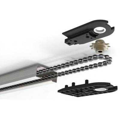 Alutech LGR-3300C рейка приводная цельная с цепью, для серии Levigato, для ворот высотой до 2,43 м, Варианты: рейка LGR-3300C, изображение 2