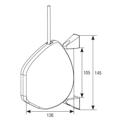 Укладчик для шнура инерционный в сборе со шнуром DOORHAN RHS01 белый, изображение 2