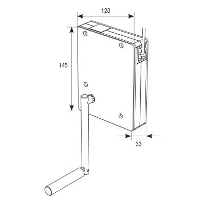 Укладчик редукторный в сборе со шнуром DOORHAN RHR01 белый, изображение 2